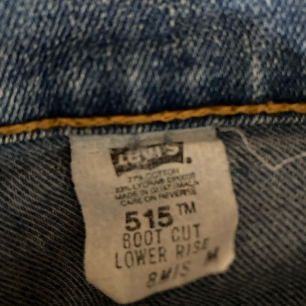 Vintage Levi's Women's Jeans 515 Boot Cut Denim Blue Light Wash Low Rise Y2K 8M - Picture 7 of 8